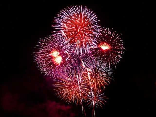 Fireworks pixabay,fourth of july,fourth of july fireworks Colorful fireworks display.