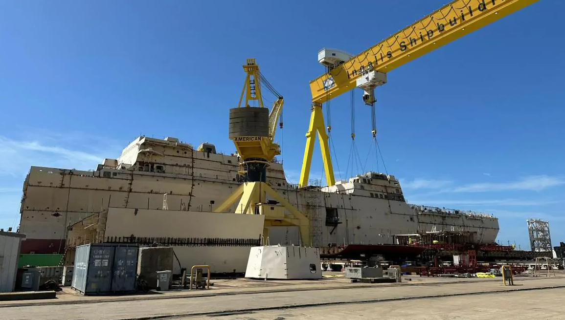 HII: Construction advances on LPD USS Pittsburgh
