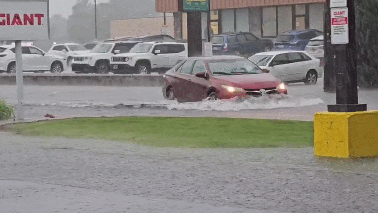 Severe Storms Inundate Central Pennsylvania Streets