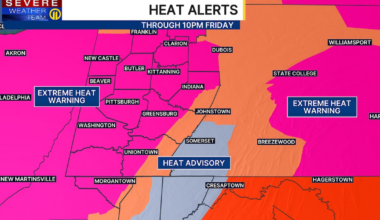 Pittsburgh Heat Advisory: High heat with little overnight relief expected all week