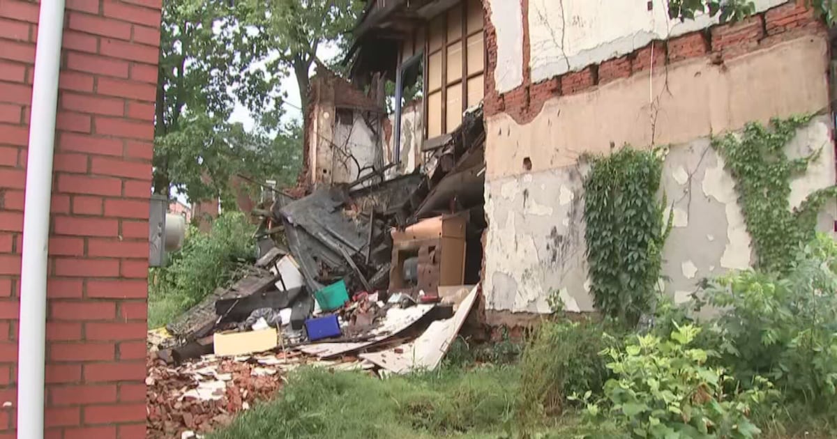 House partially collapses in Pittsburgh during severe storms