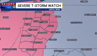 PITTSBURGH WEATHER: Severe Thunderstorm Watch in effect for Western Pennsylvania