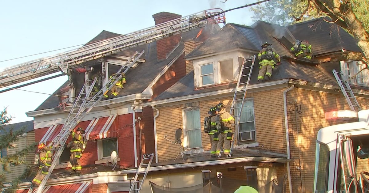 House catches fire in Pittsburgh’s Upper Hill, spreads to neighboring home; firefighter injured – WPXI