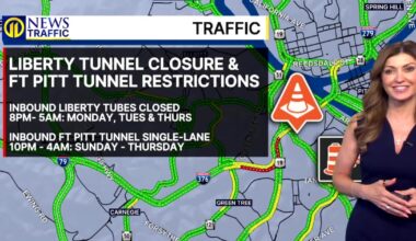 TRAFFIC: Liberty Tunnel closure/Fort Pitt Tunnel restriction – WPXI