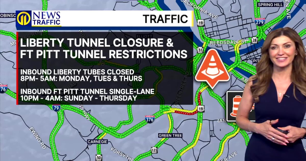 TRAFFIC: Liberty Tunnel closure/Fort Pitt Tunnel restriction – WPXI