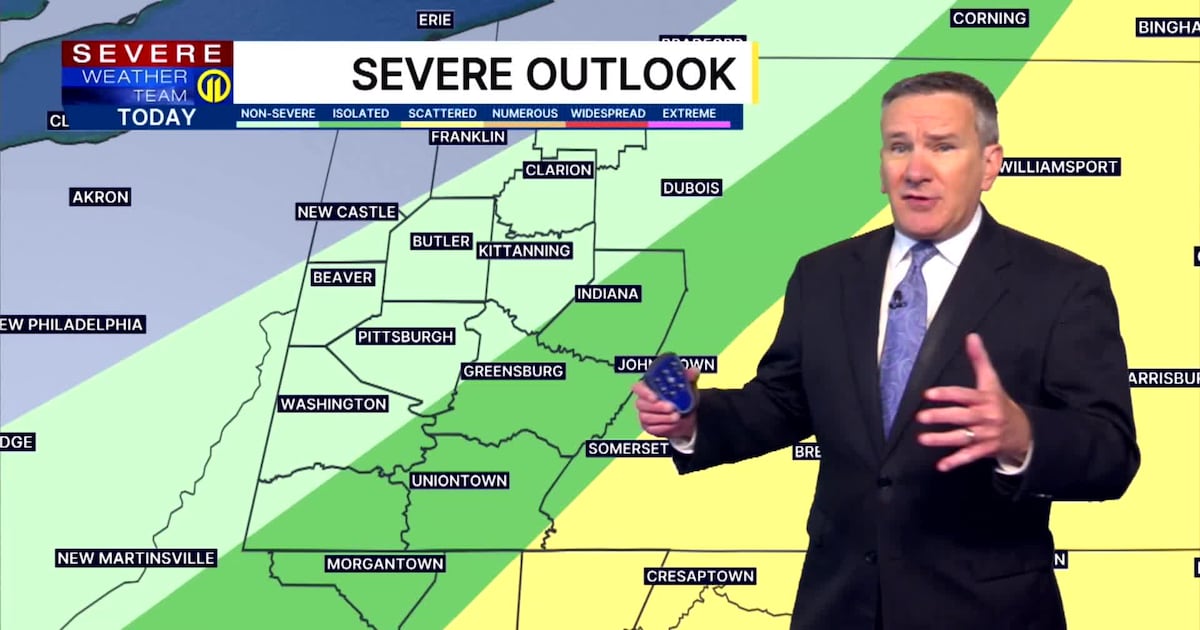Another round of showers, storms for some in Pittsburgh area Friday – WPXI