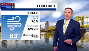 Rain, storms move through Thursday morning; windy conditions stick around through day – WPXI