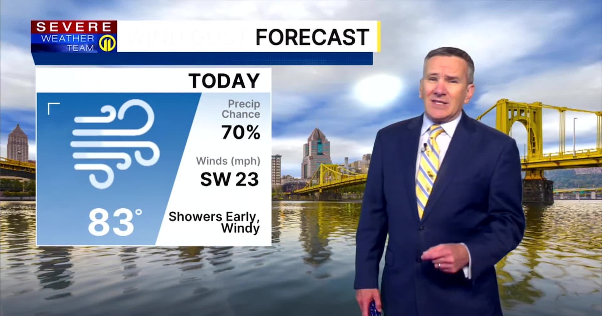Rain, storms move through Thursday morning; windy conditions stick around through day – WPXI