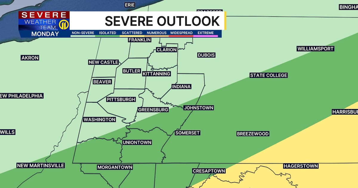 Rainy start to Monday with flooding, strong winds possible in some areas