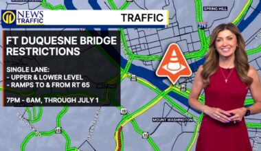 TRAFFIC: Fort Duquesne Bridge restrictions – WPXI