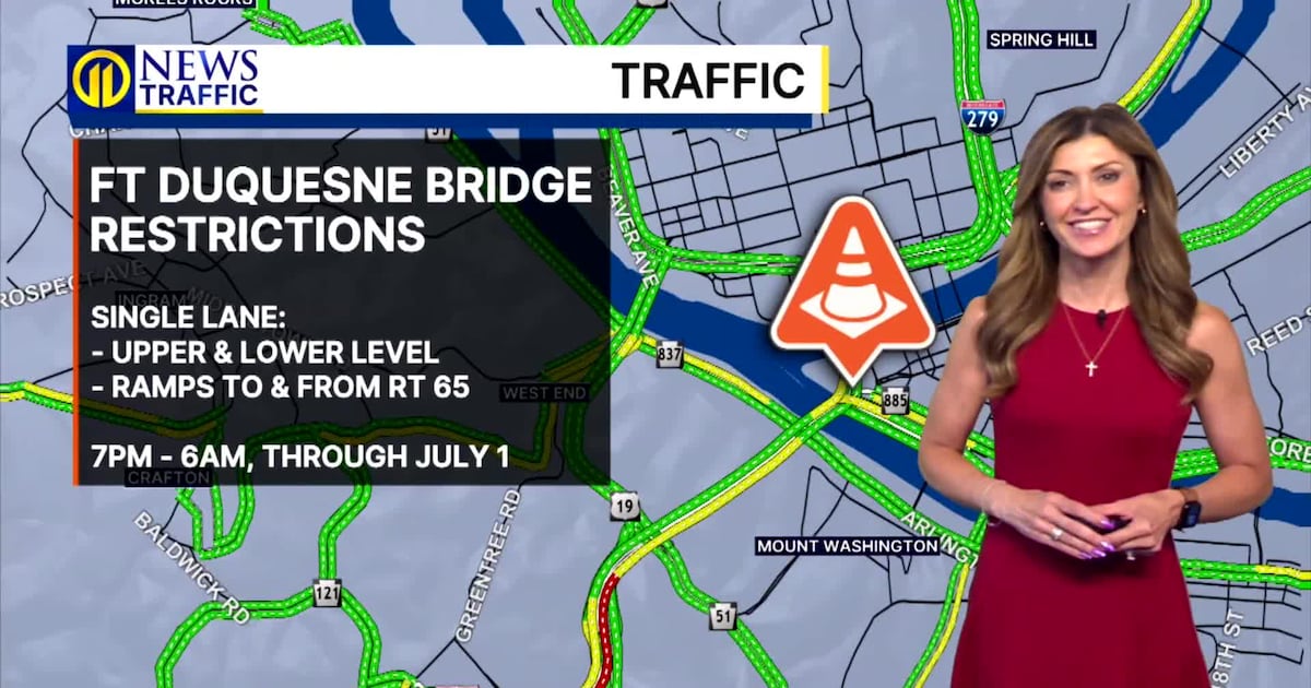 TRAFFIC: Fort Duquesne Bridge restrictions – WPXI