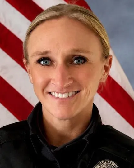 Police Officer Kristen Yeager smiles in an official portrait.
