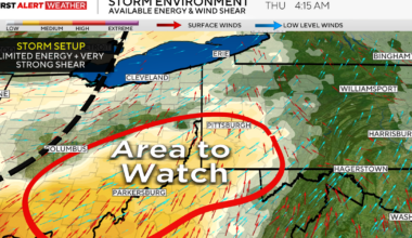 Severe weather brings tornado risk to Pittsburgh area on Thursday morning