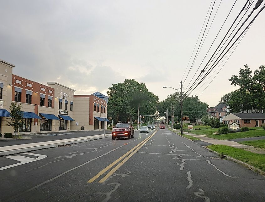 Market Street in Camp Hill, Pennsylvania.