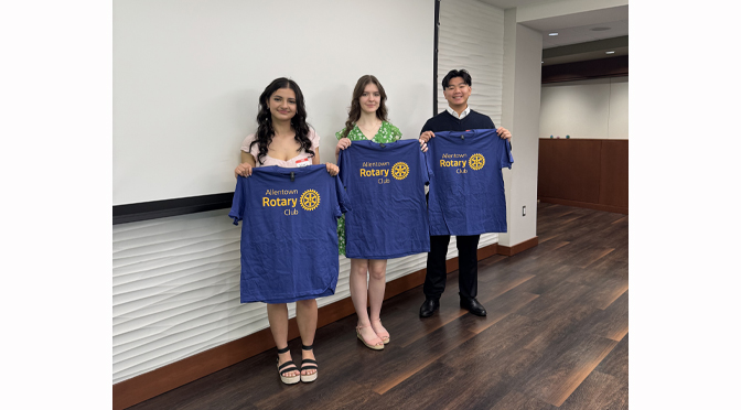 Golebiowska, Saliby and Thor Awarded Allentown Rotary Club Scholarships