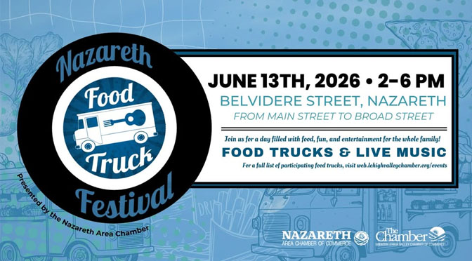 Community Favorite Nazareth Food Truck Festival Returns June 13 with Food, Drinks, and Live Entertainment