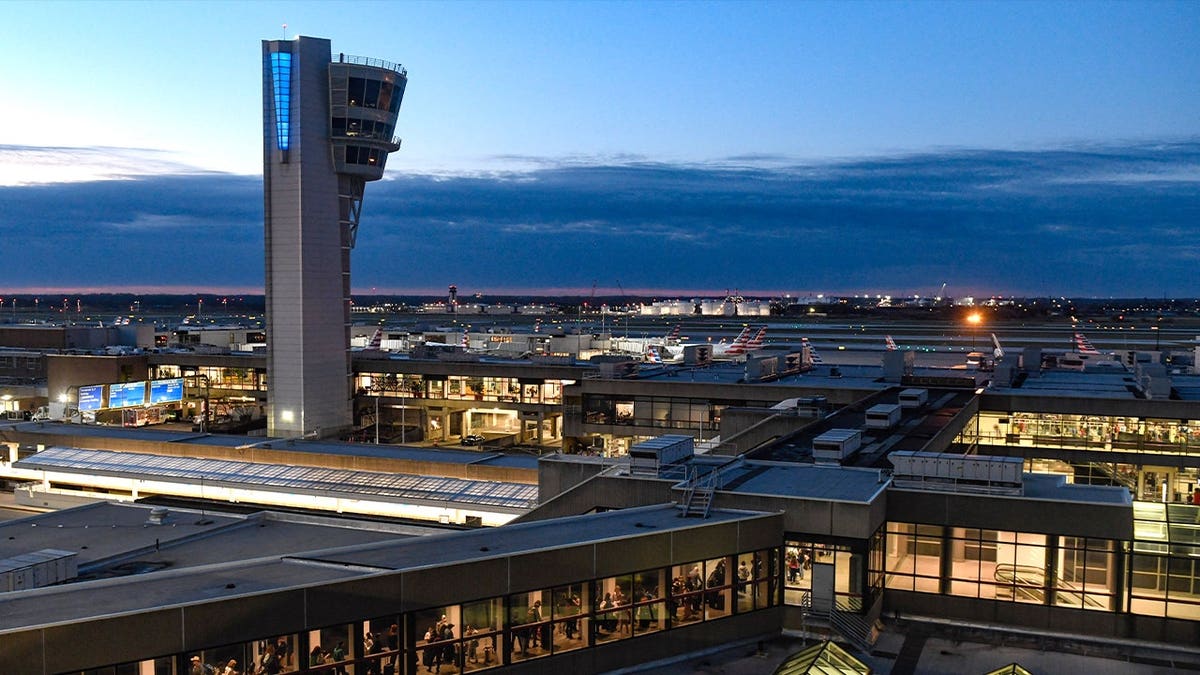 Control tower of Philadelphia International Airport.