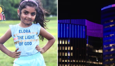Pennsylvania landmarks light up for Elora Joyce Khan and pediatric brain cancer awareness