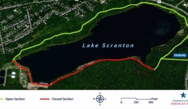 Portion of Lake Scranton walking trail temporarily closing for utility work