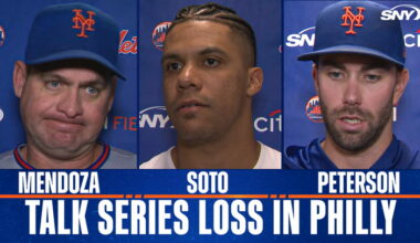 Carlos Mendoza, Juan Soto, and David Peterson on Mets' disappointing series in Philadelphia
