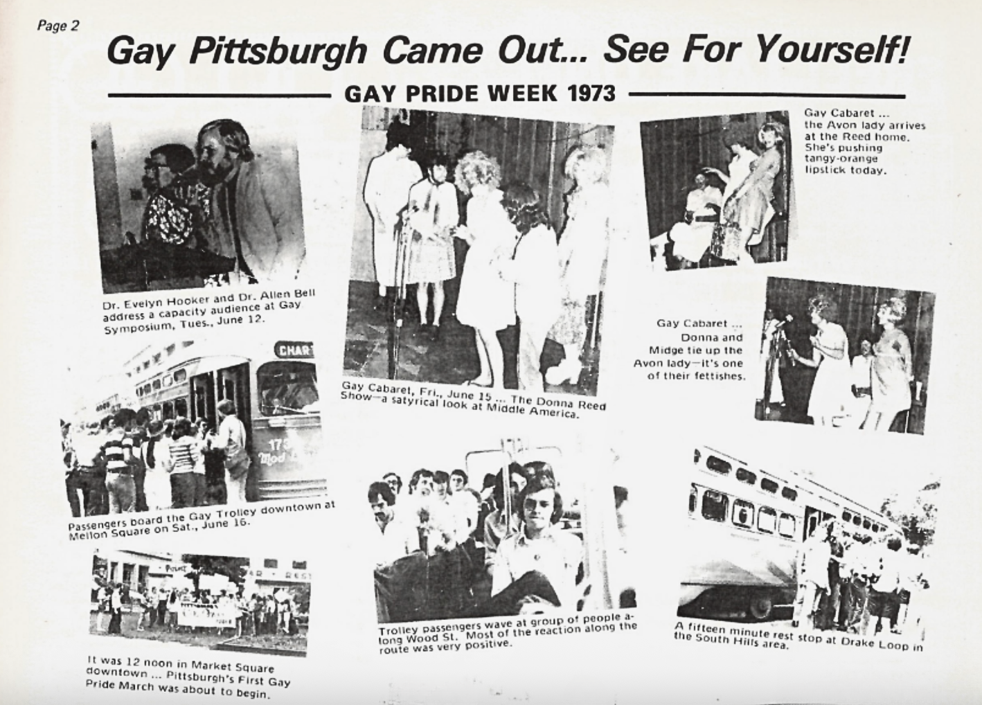 What was it like during Pittsburgh's first Pride Week?