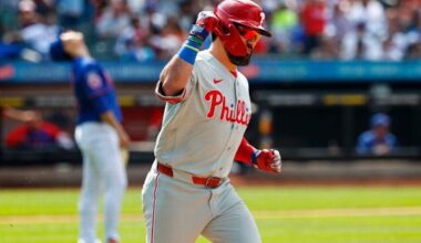 Kyle Schwarber sets Phillies record with MLB-best 30th HR