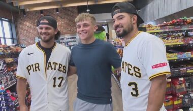 Pirates' Griffin, Jones and Gonzales surprise customers at Pittsburgh-area Sheetz