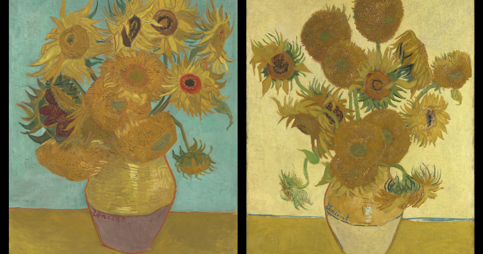 Two Van Gogh sunflower paintings will be displayed together at the Philadelphia Museum of Art this summer