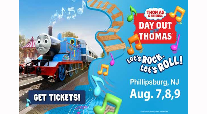Day Out with Thomas Heads to the Delaware River Railroad Excursions Celebrating the Let’s Rock, Lets Roll Tour August 7, 8, 9