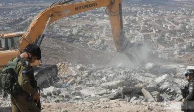 Israel demolishes Palestinian school playground west of Bethlehem