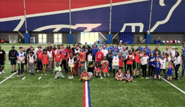 Big Brothers Big Sisters score team-building touchdown at Bills fieldhouse