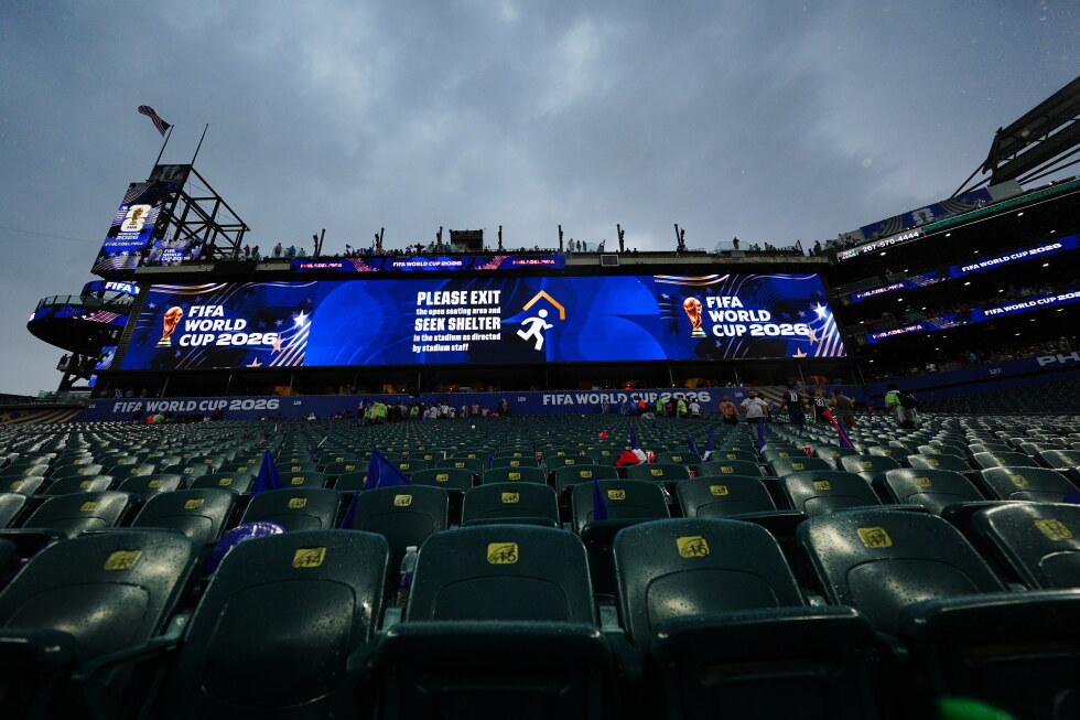 Storms halt play at France-Iraq World Cup match in Philadelphia