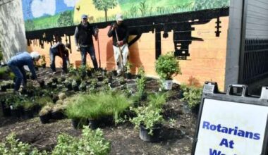 Rotarians tend Sand Island Children’s Garden – Lehigh Valley Press