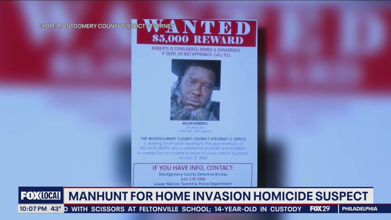 Manhunt for Lower Merion home invasion homicide suspect continues