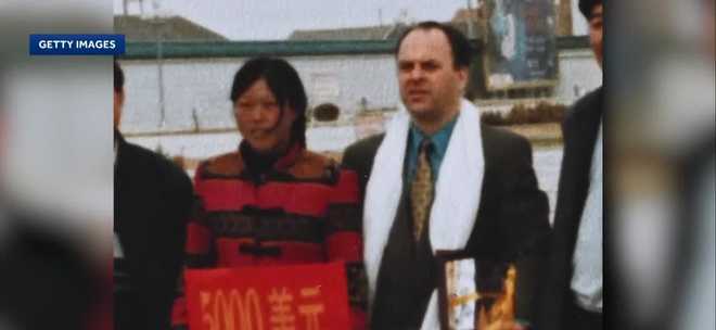 a retired teacher from plum, pennsylvania, is being recognized in china for a donation he made in 1999 that helped transform a desert in inner mongolia into a thriving forest. ﻿