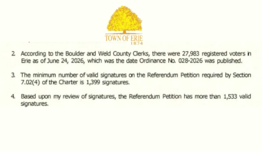 Erie Referendum Organizers Reach Signature Threshold in 17 Days