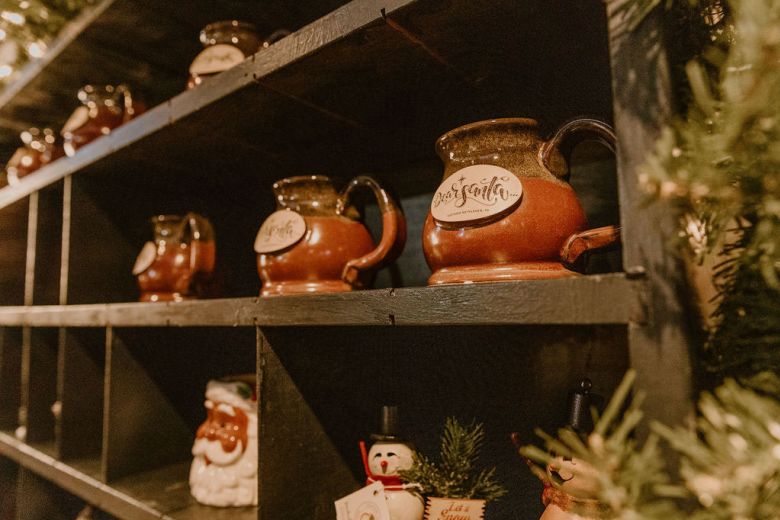 Holiday mugs at Dear Santa stay in the Christmas spirit all year round in Bethlehem.