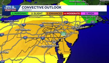 Severe storms possible for south-central Pa. on Tuesday