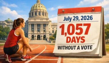 '1057 days without a vote': Coalition calls out Pennsylvania House on women's sports bills