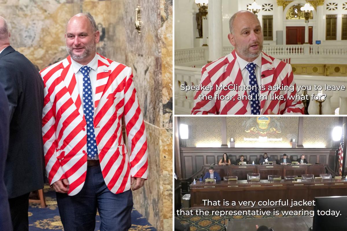 Pennsylvania state Rep. Eric Davanzo says he was kicked off House floor over 'patriotic' suit ahead of America 250