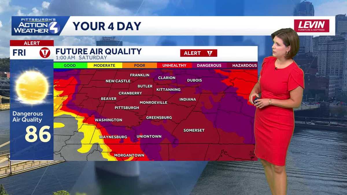 Two Alert Days for Western PA: Heavy smoke to storms
