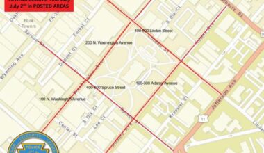 Parking bans, traffic changes set for downtown Scranton