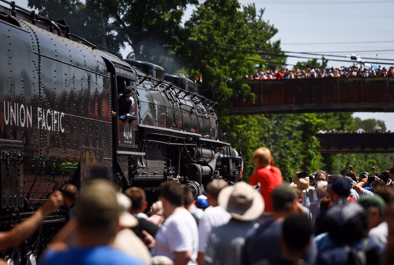 Union Pacific Big Boy No. 4014 locomotive visits Reading, PA.