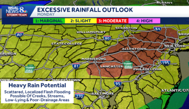 IMPACT DAY: Flood watch issued for south-central Pa.