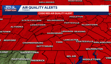 Code Red air quality alert in effect for Pa. as Canadian wildfires create hazy skies