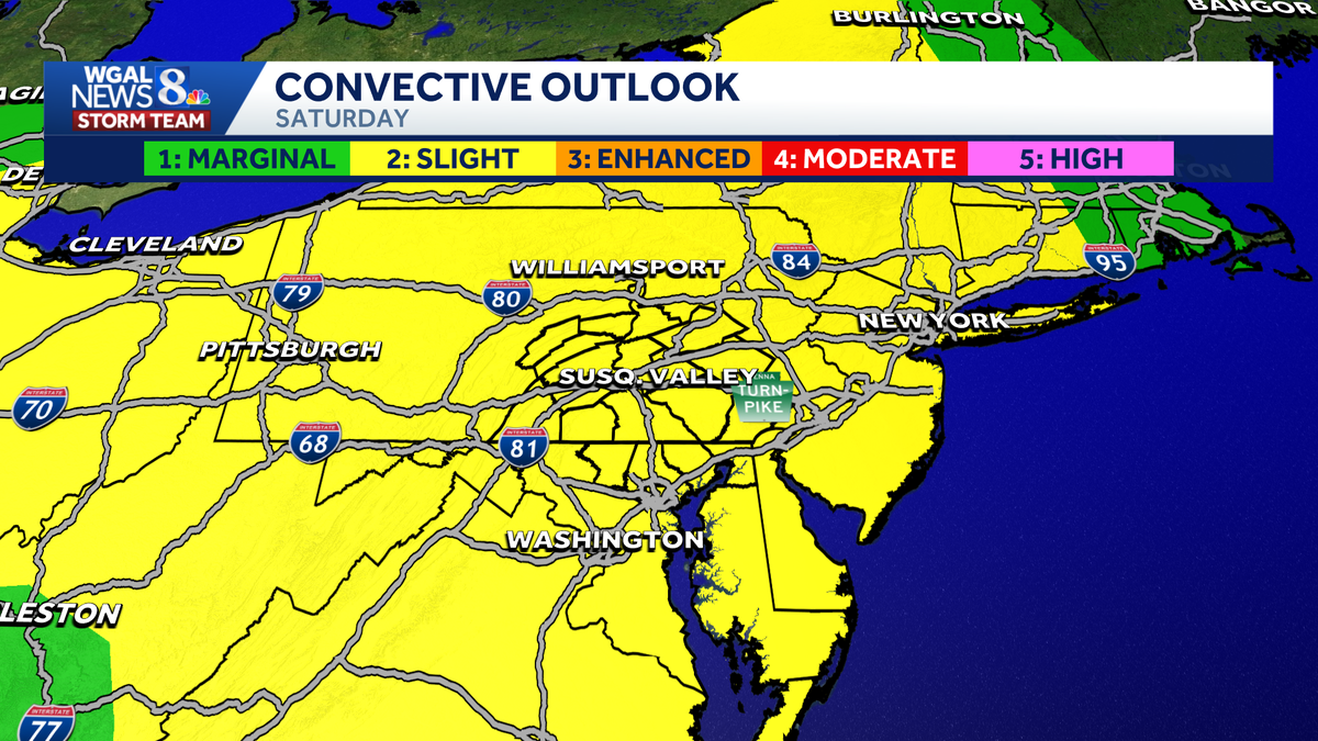 Smoke lingers with thunderstorms possible in south-central Pa. Saturday