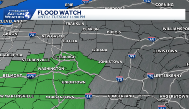 Pittsburgh weather: Severe storms and flood watch