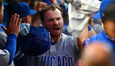 Pittsburgher Happ scores/throws out runner, Cubs beat Bucs