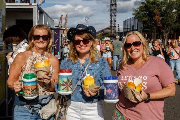 Faces in the crowd Friday, Aug. 1, 2025, at MusikFest in Bethlehem. (Jane Therese/Special to The Morning Call)