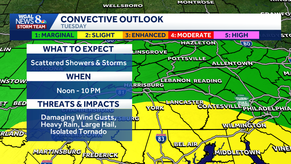 Flood watch issued for south-central Pa. ahead of scattered thunderstorms